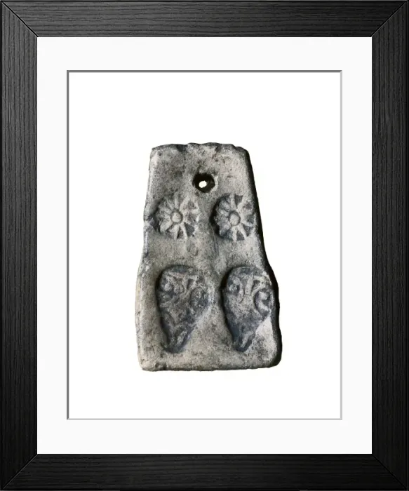 Framed Print : Spindle whorl. Iberian art. Ceramics. Proc: SPAIN Framed Print : Spindle whorl. Iberian art. Ceramics. Proc: SPAIN