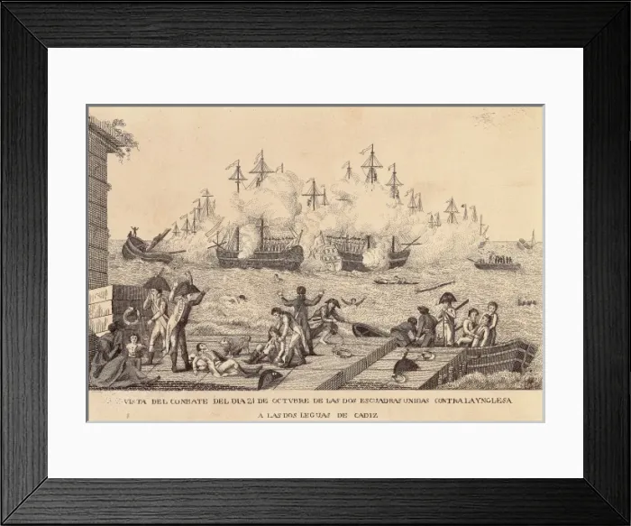 Framed Print : Battle of Trafalgar (October 21st, 1805). Battle Framed Print : Battle of Trafalgar (October 21st, 1805). Battle
