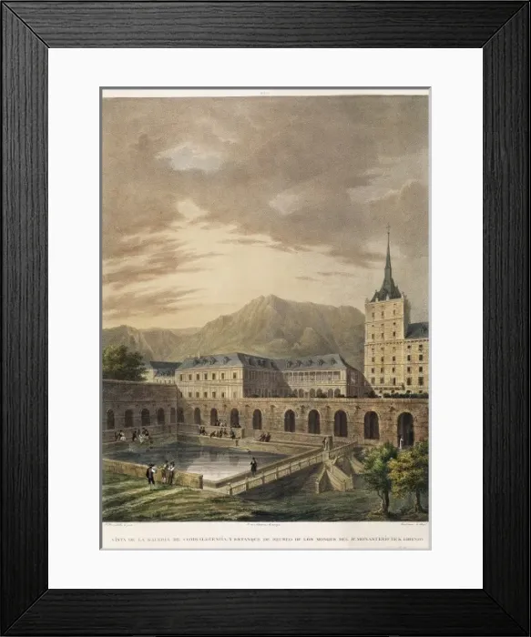 Framed Print : Real Monasterio de San Lorenzo del Escorial (19th Framed Print : Real Monasterio de San Lorenzo del Escorial (19th