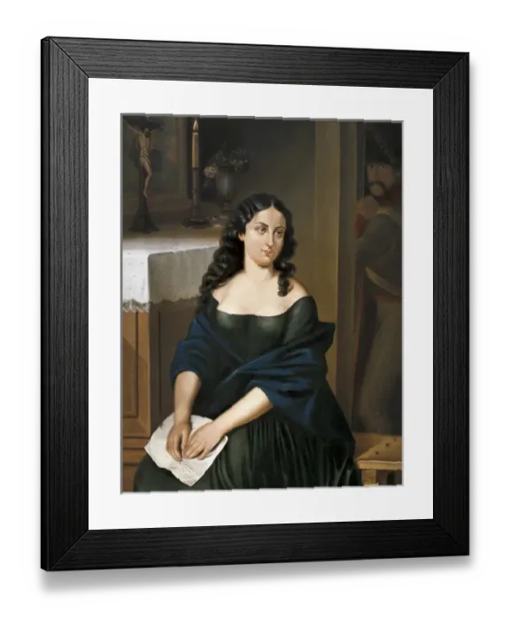 Framed Print : SALAVARRIETA, Policarpa (1795-1817). Colmbian Framed Print : SALAVARRIETA, Policarpa (1795-1817). Colmbian