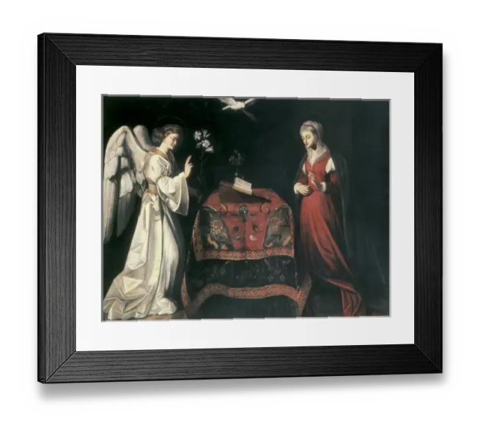 Framed Print : FINSON, Louis (1580-1617). The Annunciation Framed Print : FINSON, Louis (1580-1617). The Annunciation