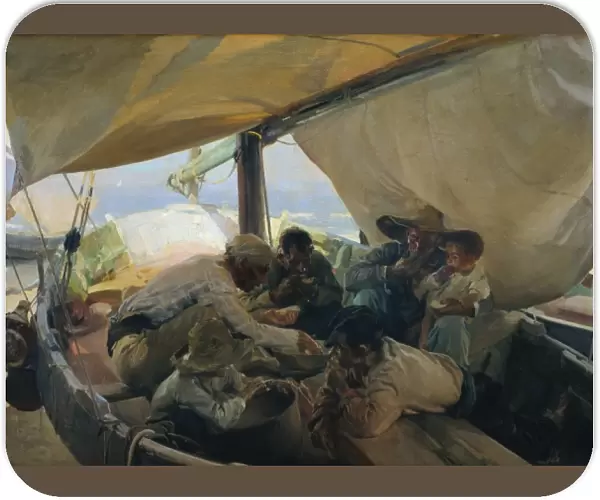 SOROLLA, Joaqu�(1863-1923). Lunch on the Boat