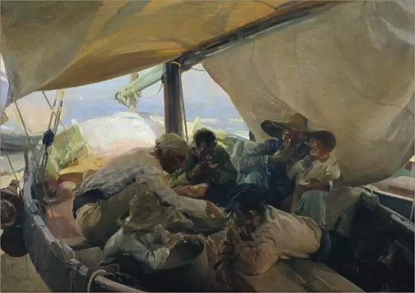 SOROLLA, Joaqu�(1863-1923). Lunch on the Boat