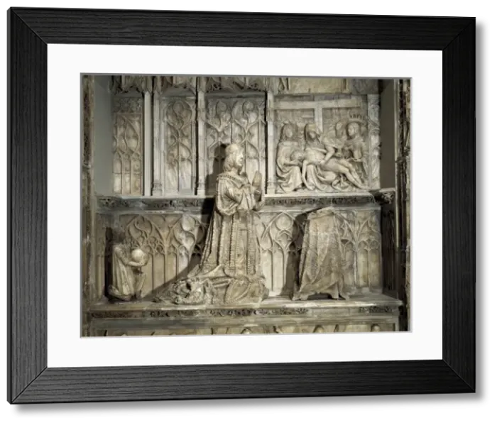 Framed Print : SILOɬGil de (1486-1501). Sepulchre of Juan Framed Print : SILOɬGil de (1486-1501). Sepulchre of Juan