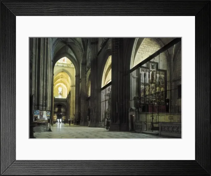 Framed Print : Cathedral of Sevilla. 1401-1568. SPAIN. ANDALUSIA Framed Print : Cathedral of Sevilla. 1401-1568. SPAIN. ANDALUSIA