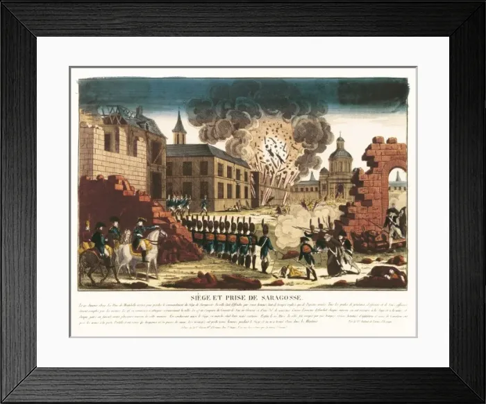 Framed Print : Spain. Peninsular War (1808-1814). Siege Framed Print : Spain. Peninsular War (1808-1814). Siege