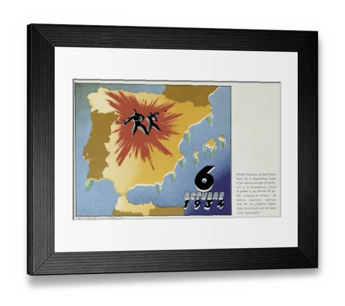 Framed Print : Spain. Second Republic (1931-1936). 6th October Framed Print : Spain. Second Republic (1931-1936). 6th October