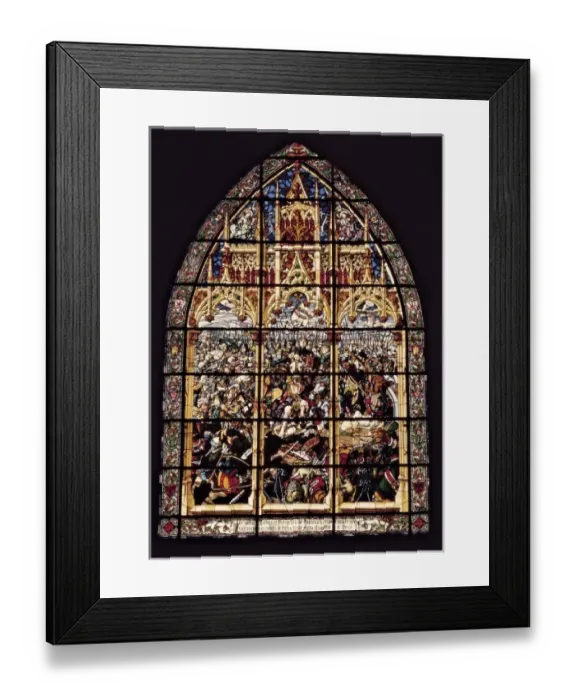 Framed Print : SPAIN. Roncevaux. Collegiate Church of Santa Framed Print : SPAIN. Roncevaux. Collegiate Church of Santa