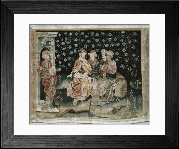 Framed Print : BATAILLE, Nicolas (14th c. ). The Judges. 1375-1382 Framed Print : BATAILLE, Nicolas (14th c. ). The Judges. 1375-1382