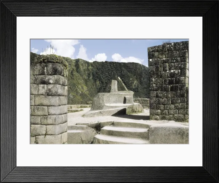 Framed Print : PERU. CUZCO. Machu Picchu. Incaic remains (15th Framed Print : PERU. CUZCO. Machu Picchu. Incaic remains (15th