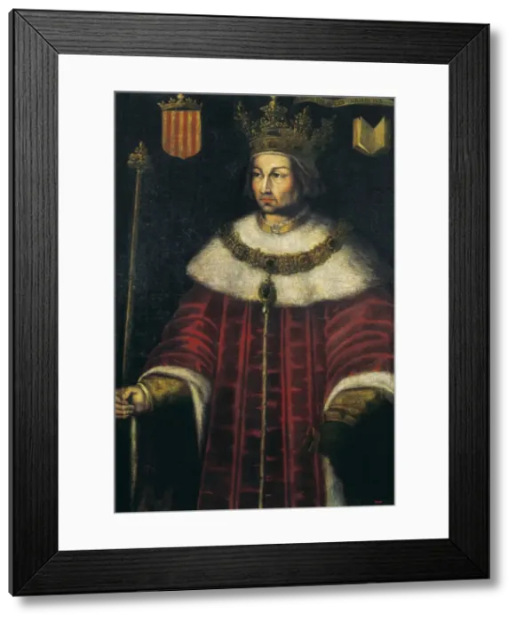Framed Print : Alfonso IV of Catalonia, V of Aragon, called Framed Print : Alfonso IV of Catalonia, V of Aragon, called