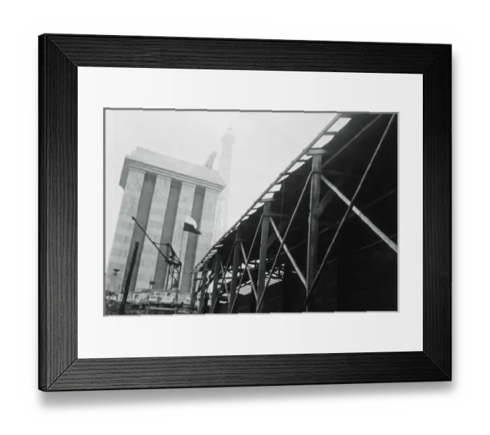 Framed Print : Paris International Exhibition (1937). Construction Framed Print : Paris International Exhibition (1937). Construction