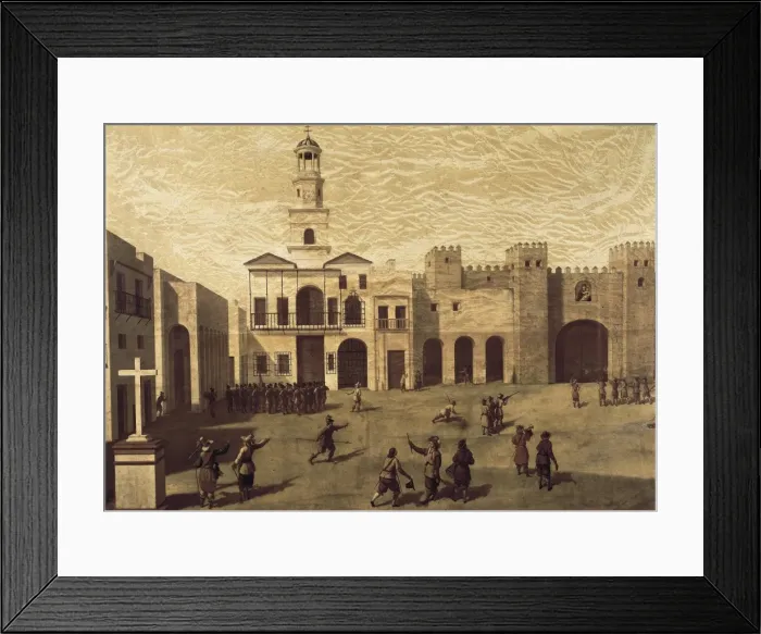 Framed Print : GARCIA, J. (16th century). View of San Juan de Framed Print : GARCIA, J. (16th century). View of San Juan de