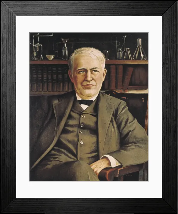 Framed Print : EDISON, Thomas Alva (1847-1931). United States Framed Print : EDISON, Thomas Alva (1847-1931). United States