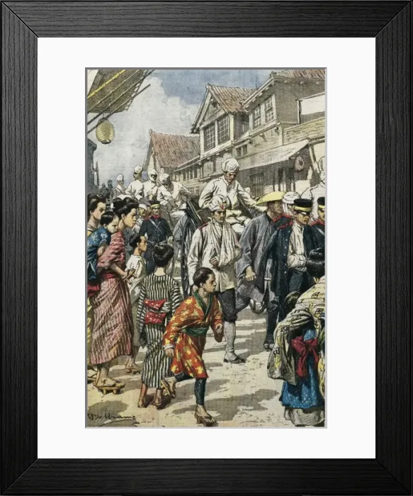 Framed Print : Russian-Japanese War (1904-1905). Arrival to