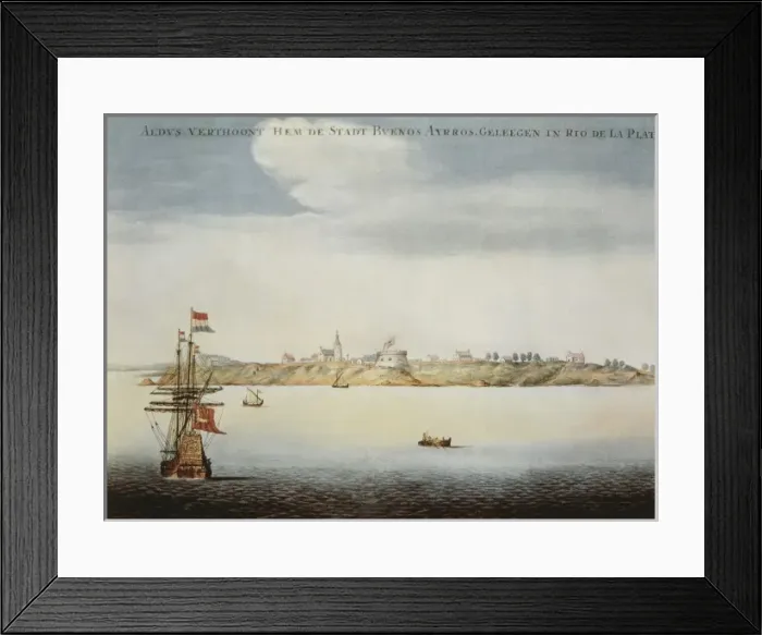 Framed Print : Buenos Aires (1828). Litography. SPAIN. Madrid Framed Print : Buenos Aires (1828). Litography. SPAIN. Madrid
