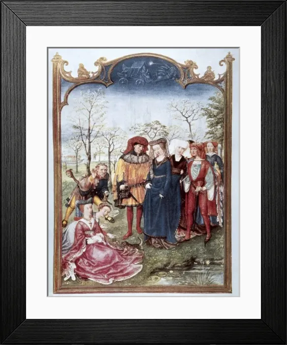 Framed Print : Grimani Breviary. 16th c. Scene of a wedding Framed Print : Grimani Breviary. 16th c. Scene of a wedding