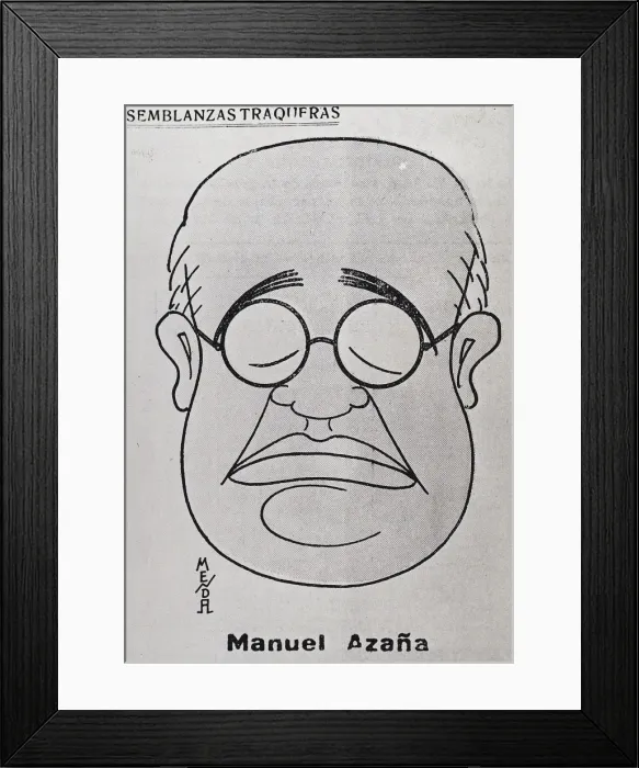 Framed Print : AZAс, Manuel (1880-1940). Spanish Republican Framed Print : AZAс, Manuel (1880-1940). Spanish Republican