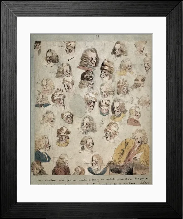 Framed Print : DENON, Dominique Vivant, baron (1747-1825); VOLTAIRE Framed Print : DENON, Dominique Vivant, baron (1747-1825); VOLTAIRE