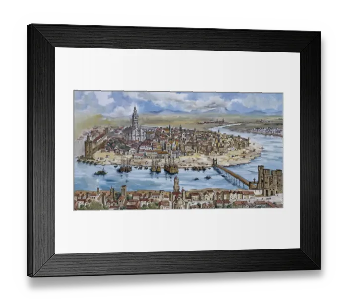 Framed Print : Sevilla. Painting Framed Print : Sevilla. Painting
