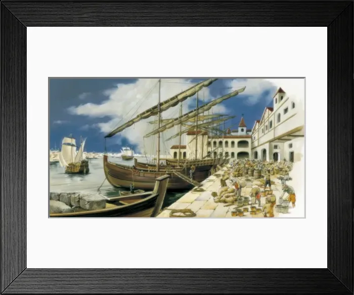 Framed Print : Spain, 16th - 17th c. Overseas Trade between Framed Print : Spain, 16th - 17th c. Overseas Trade between