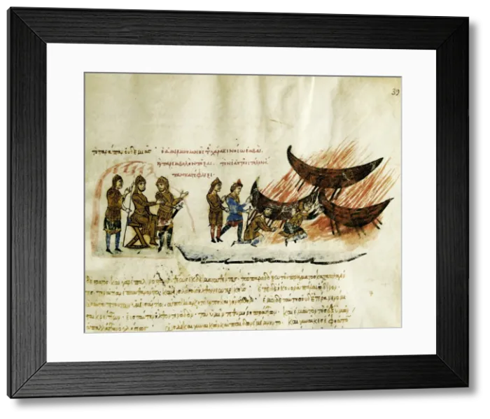 Framed Print : SKYLITZER, John (9th century). Madrid Skylitzes Framed Print : SKYLITZER, John (9th century). Madrid Skylitzes