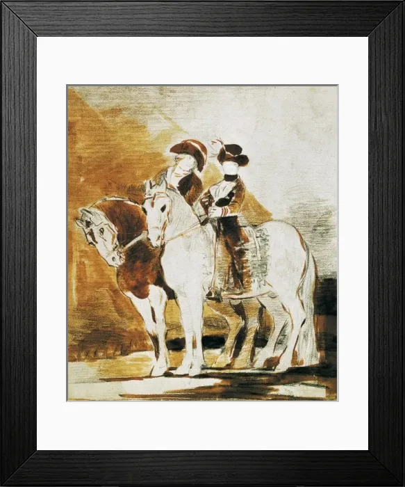 Framed Print : GOYA Y LUCIENTES, Francisco de (1746-1828). Double Framed Print : GOYA Y LUCIENTES, Francisco de (1746-1828). Double