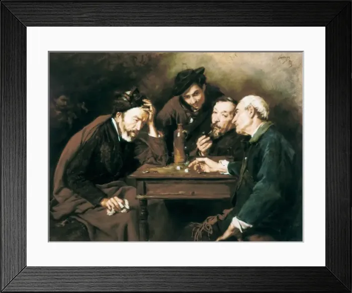 Framed Print : GOMEZ i POLO, Sim1845-1880). The Players Framed Print : GOMEZ i POLO, Sim1845-1880). The Players