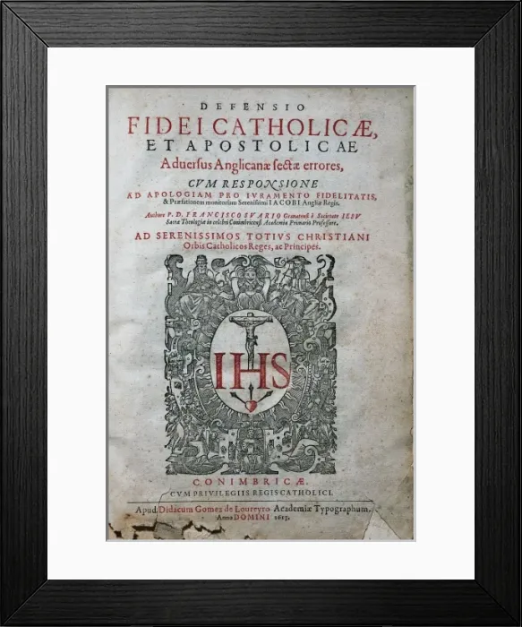 Framed Print : SUAREZ, Francisco (1548-1617). Spanish Jesuit Framed Print : SUAREZ, Francisco (1548-1617). Spanish Jesuit