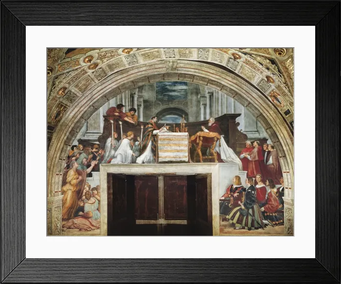 Framed Print : Raphael (1483-1520). The Mass of Bolsena. 1515 Framed Print : Raphael (1483-1520). The Mass of Bolsena. 1515