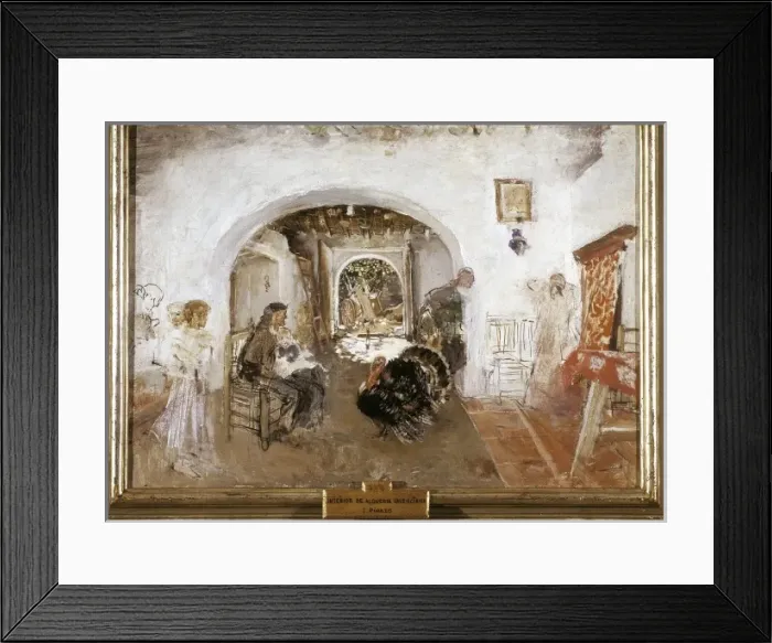 Framed Print : PINAZO CAMARLENCH, Ignacio (1849-1916). Interior Framed Print : PINAZO CAMARLENCH, Ignacio (1849-1916). Interior