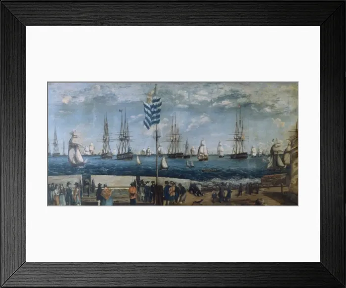 Framed Print : Boats arriving and departing from a port in Argentina Framed Print : Boats arriving and departing from a port in Argentina