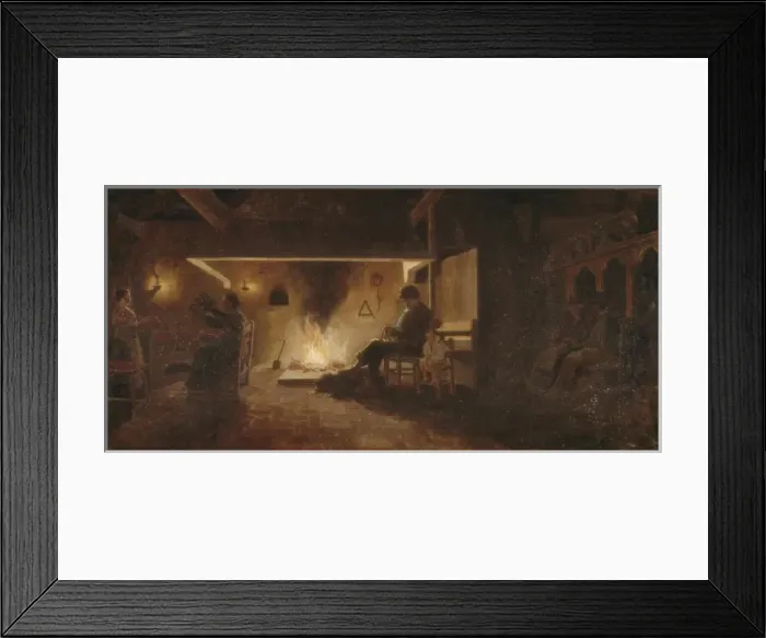 Framed Print : BRU ALBIсс, Jos頨19th century). Saffron drying Framed Print : BRU ALBIсс, Jos頨19th century). Saffron drying