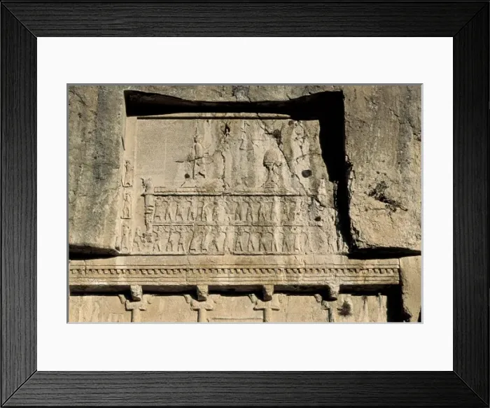Framed Print : Tomb of Darius I the Great. 6th c. BC. IRAN Framed Print : Tomb of Darius I the Great. 6th c. BC. IRAN
