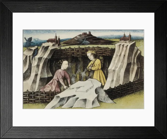 Framed Print : THOMAS of Cantimpr頨1201-1276). Codex Granatensis Framed Print : THOMAS of Cantimpr頨1201-1276). Codex Granatensis