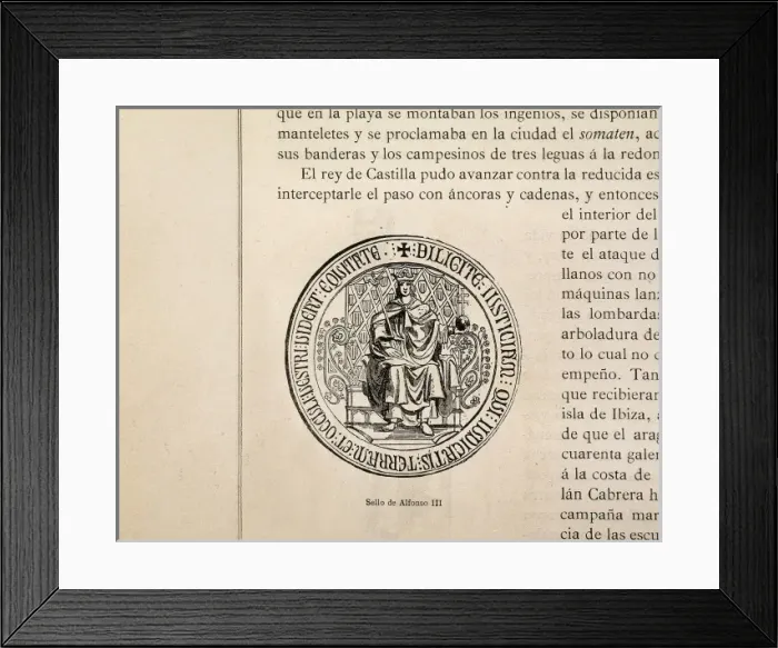 Framed Print : ALFONSO III, The Great (838-910). King of Asturias Framed Print : ALFONSO III, The Great (838-910). King of Asturias