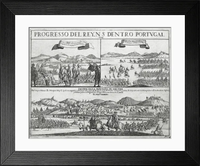 Framed Print : Spain (1704). War of the Spanish Succession Framed Print : Spain (1704). War of the Spanish Succession