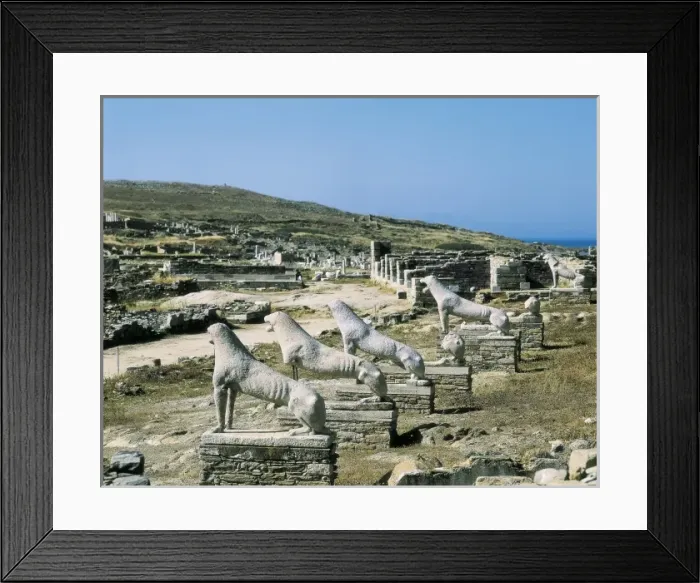 Framed Print : GREECE. SOUTHERN AEGEAN. CYCLADES. Delos. Sanctuary Framed Print : GREECE. SOUTHERN AEGEAN. CYCLADES. Delos. Sanctuary