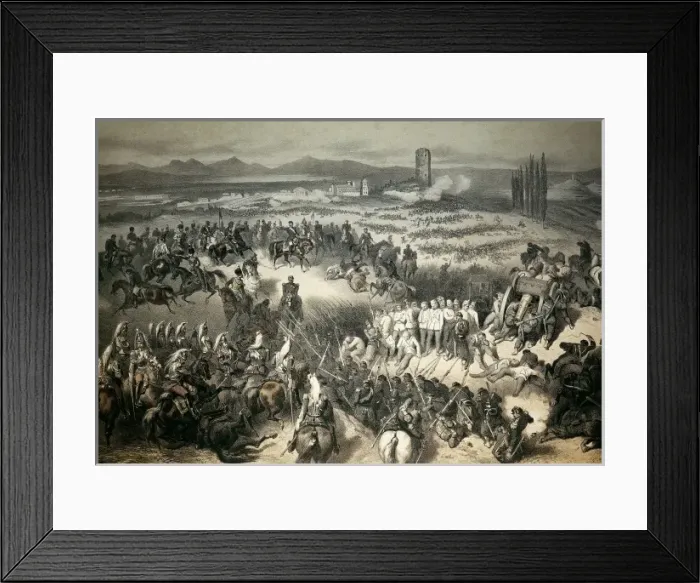 Framed Print : Italian Unification. Battle of Solferino (24th Framed Print : Italian Unification. Battle of Solferino (24th