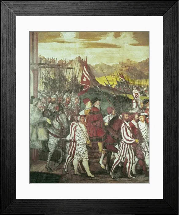 Framed Print : ITALY. Bergamo. Malpaga Castle. King Christian