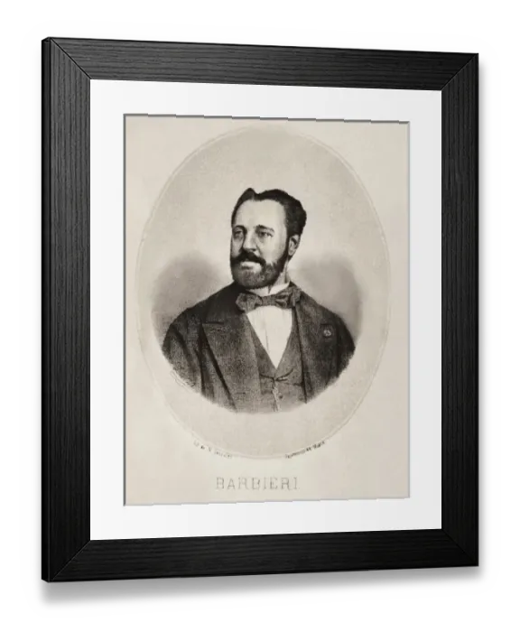 Framed Print : BARBIERI, Francisco Asenjo (1823-1894). Spanish Framed Print : BARBIERI, Francisco Asenjo (1823-1894). Spanish