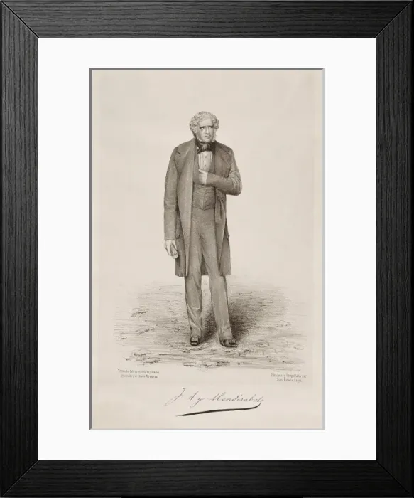 Framed Print : MENDIZABAL, Juan Alvarez Mendez, also called Framed Print : MENDIZABAL, Juan Alvarez Mendez, also called