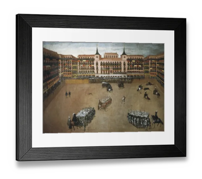 Framed Print : Bullfight in the Plaza Mayor (Main Square) of Framed Print : Bullfight in the Plaza Mayor (Main Square) of