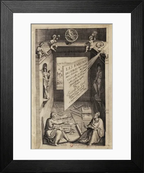 Framed Print : CAUS, Salomon de (1576-1626). French architect Framed Print : CAUS, Salomon de (1576-1626). French architect