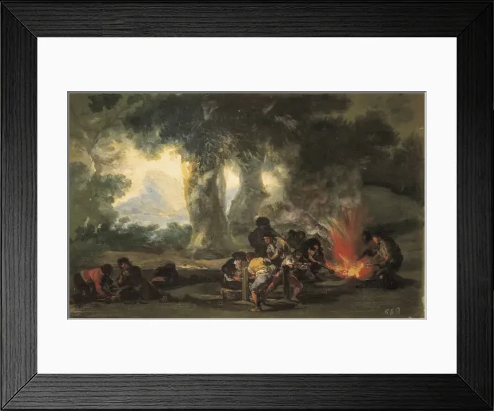 Framed Print : GOYA Y LUCIENTES, Francisco de (1746-1828). Manufacture Framed Print : GOYA Y LUCIENTES, Francisco de (1746-1828). Manufacture