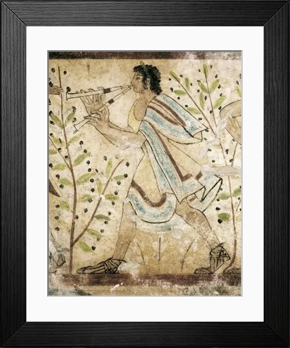 Framed Print : Tomb of the Leopards. ITALY. Tarquinia. Necropolis Framed Print : Tomb of the Leopards. ITALY. Tarquinia. Necropolis