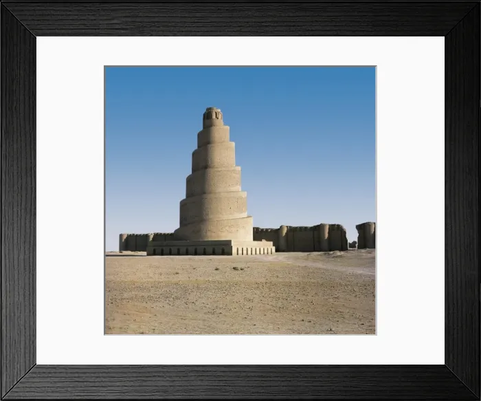 Framed Print : Minaret of the Al-Malwiya Great Mosque or Friday Framed Print : Minaret of the Al-Malwiya Great Mosque or Friday