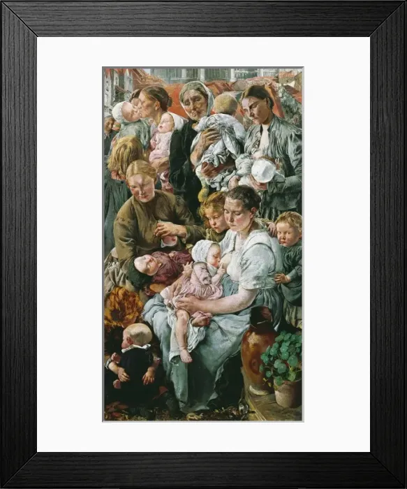 Framed Print : FREDERIC, L鯮Henri Marie (1856-1940). The Ages Framed Print : FREDERIC, L鯮Henri Marie (1856-1940). The Ages