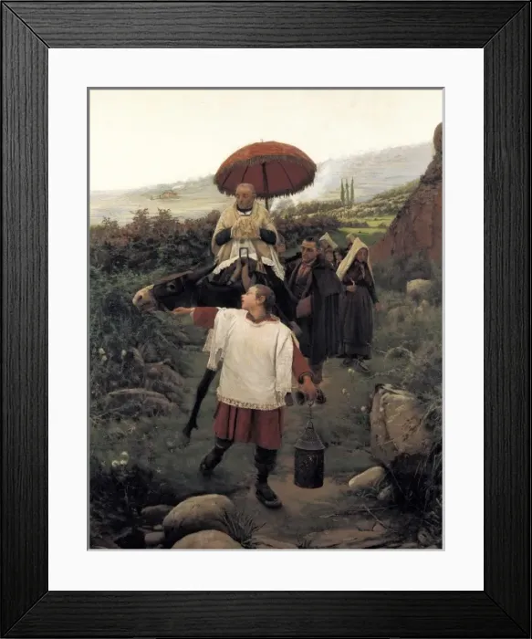 Framed Print : VAYREDA VILA, Mariano (1853-1903). Communion Framed Print : VAYREDA VILA, Mariano (1853-1903). Communion