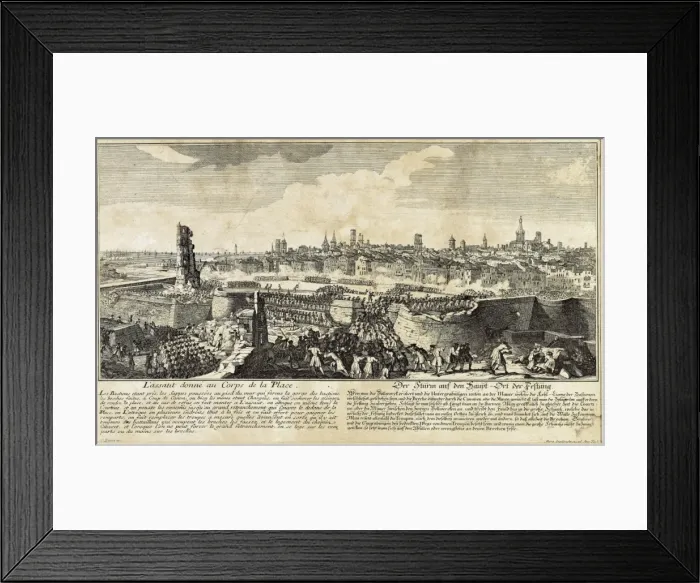 Framed Print : Spanish Succession War. Assault and conquest Framed Print : Spanish Succession War. Assault and conquest